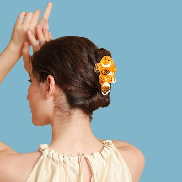 Small Claw Hair Clips Acetate Fiber Modern Style Hair Accessories for Women